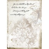Stamperia Romantic Journal Rice Paper A4 Manuscrips (DFSA4554)