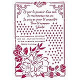 Stamperia Masking Stencil A4 Romantic Journal Flower with Frame (KSG457)*