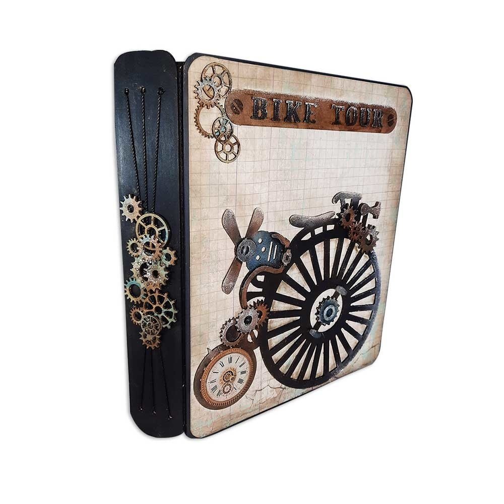 Stamperia Voyages Fantastiques Greyboard A4 Bicycle (KLSPDA428) Stamperia Voyages Fantastiques Greyboard A4 Bicycle (KLSPDA428)