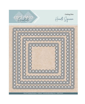 Card Deco Snijmal Nesting Bullet Hearts Square (CDECD0100) Card Deco Snijmal Nesting Bullet Hearts Square (CDECD0100)