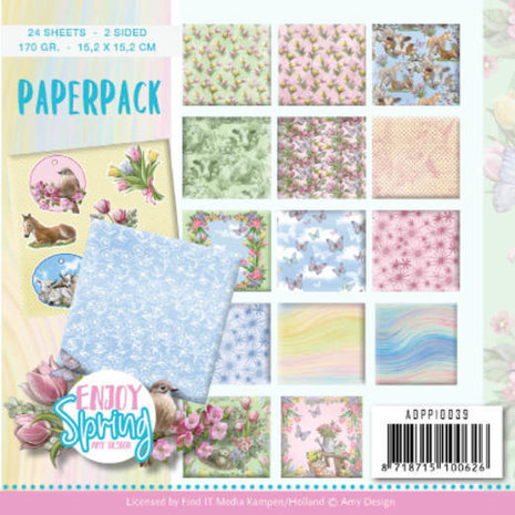 Amy Design Enjoy Spring 6x6 Inch Paper Pack (ADPP10039)