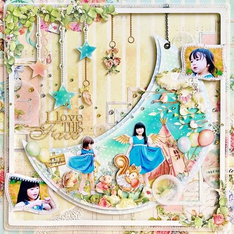 Memory Place Twinkle Star 12x12 Inch Layout Chipboard (MP-58646) Memory Place Twinkle Star 12x12 Inch Layout Chipboard (MP-58646)