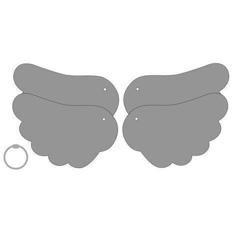 Memory Place Angle Wing 7 Inch Chipboard (MP-58645) Memory Place Angle Wing 7 Inch Chipboard (MP-58645)