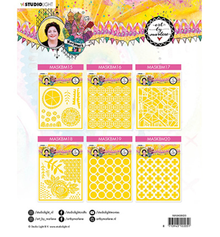 Studio Light Marlene's World Masking Stencil (MASKBM20) Studio Light Marlene's World Masking Stencil (MASKBM20)
