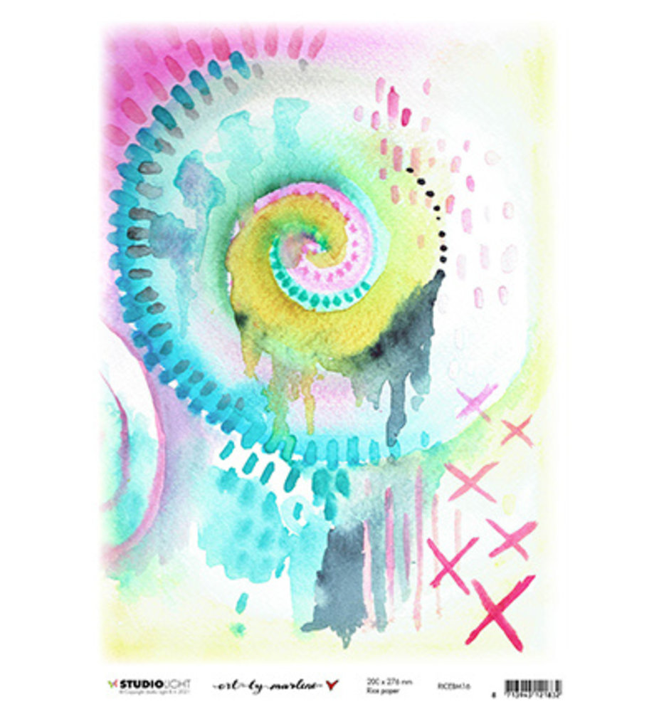 Studio Light Marlene's World A4 Rice Paper (RICEBM16) Studio Light Marlene's World A4 Rice Paper (RICEBM16)