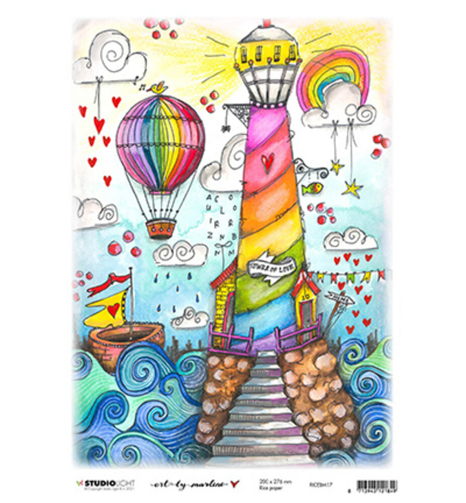 Studio Light Marlene's World A4 Rice Paper (RICEBM17) Studio Light Marlene's World A4 Rice Paper (RICEBM17)