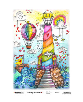 Studio Light Marlene's World A4 Rice Paper (RICEBM17) Studio Light Marlene's World A4 Rice Paper (RICEBM17)