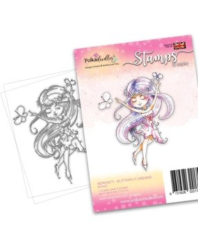 Polkadoodles Serenity Butterfly Dreams Clear Stamps (PD7847)