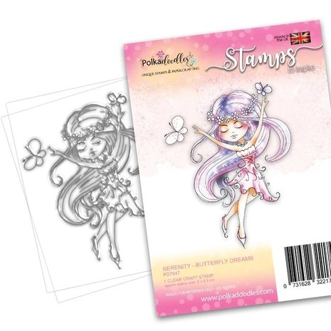 Polkadoodles Serenity Butterfly Dreams Clear Stamps (PD7847) Polkadoodles Serenity Butterfly Dreams Clear Stamps (PD7847)