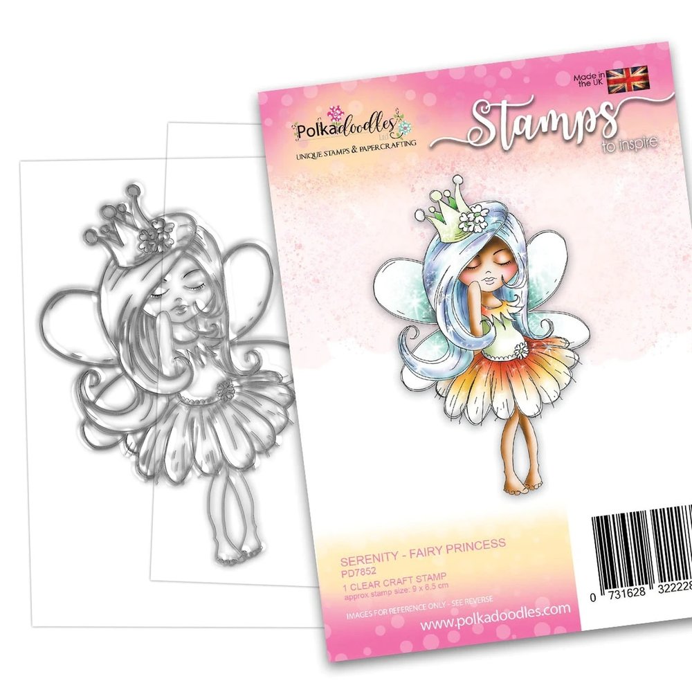 Polkadoodles Serenity Fairy Princess Clear Stamps (PD7852) Polkadoodles Serenity Fairy Princess Clear Stamps (PD7852)