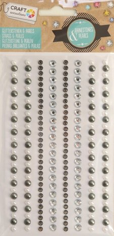 Craft Sensations Rhinestones & Pearls Classic Silver (CR0315/17GE)