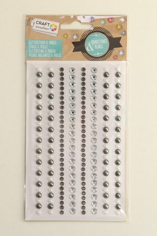Craft Sensations Rhinestones & Pearls Classic Silver (CR0315/17GE)