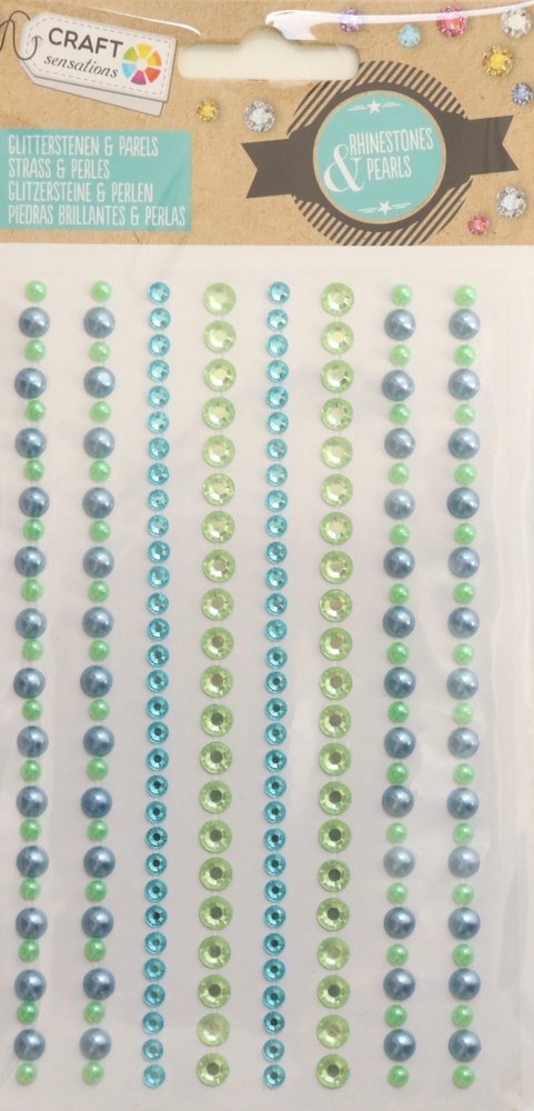 Craft Sensations Rhinestones & Pearls Classic Blue Green (CR0315/17GE) Craft Sensations Rhinestones & Pearls Classic Blue Green (CR0315/17GE)