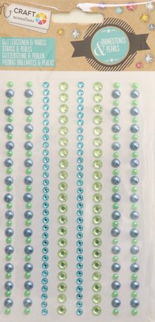 Craft Sensations Rhinestones & Pearls Classic Blue Green (CR0315/17GE) Craft Sensations Rhinestones & Pearls Classic Blue Green (CR0315/17GE)