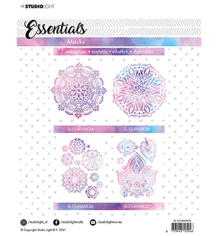 Studio Light Mandala Masking Stencil (SL-ES-MASK25)