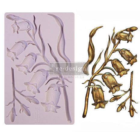 Re-Design Sweet Bellflower 5x8 Inch Decor Mould (650506)