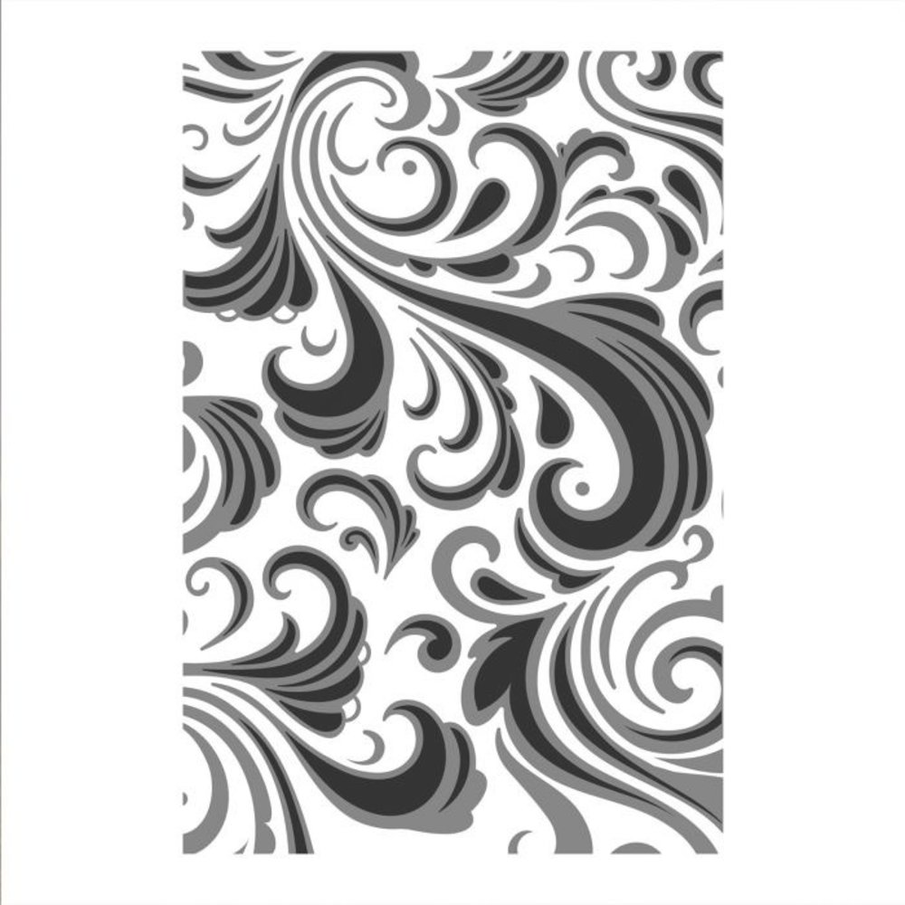 Sizzix Texture Fades Alterations Swirls Embossing Folder (665226) Sizzix Texture Fades Alterations Swirls Embossing Folder (665226)