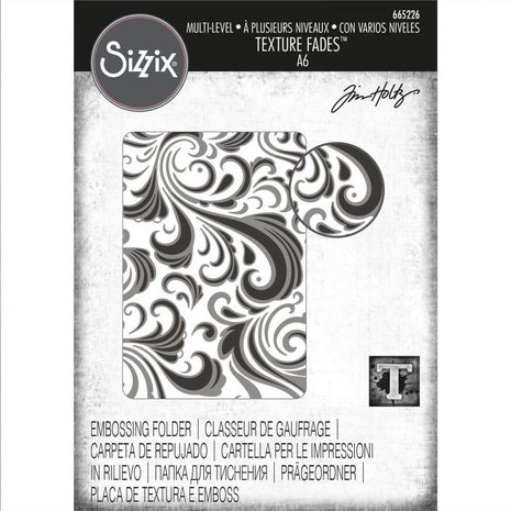 Sizzix Texture Fades Alterations Swirls Embossing Folder (665226) Sizzix Texture Fades Alterations Swirls Embossing Folder (665226)