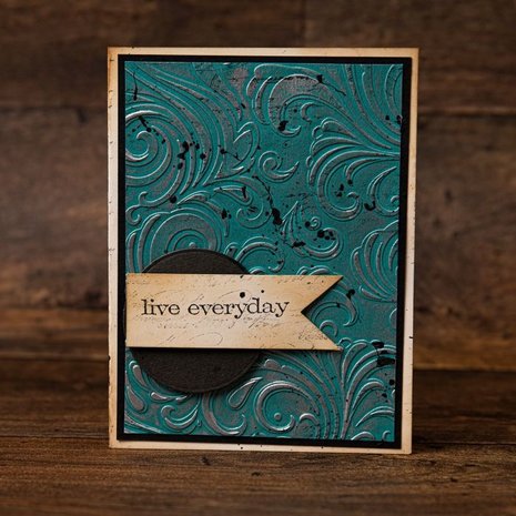 Sizzix Texture Fades Alterations Swirls Embossing Folder (665226) Sizzix Texture Fades Alterations Swirls Embossing Folder (665226)