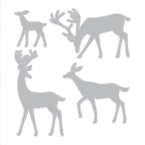 Sizzix Thinlits Alterations Die Set 4PK Darling Deer (664968) Sizzix Thinlits Alterations Die Set 4PK Darling Deer (664968)