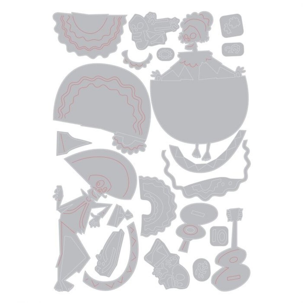 Sizzix Thinlits Alterations Die Set 21PK Day of the Dead (664969)