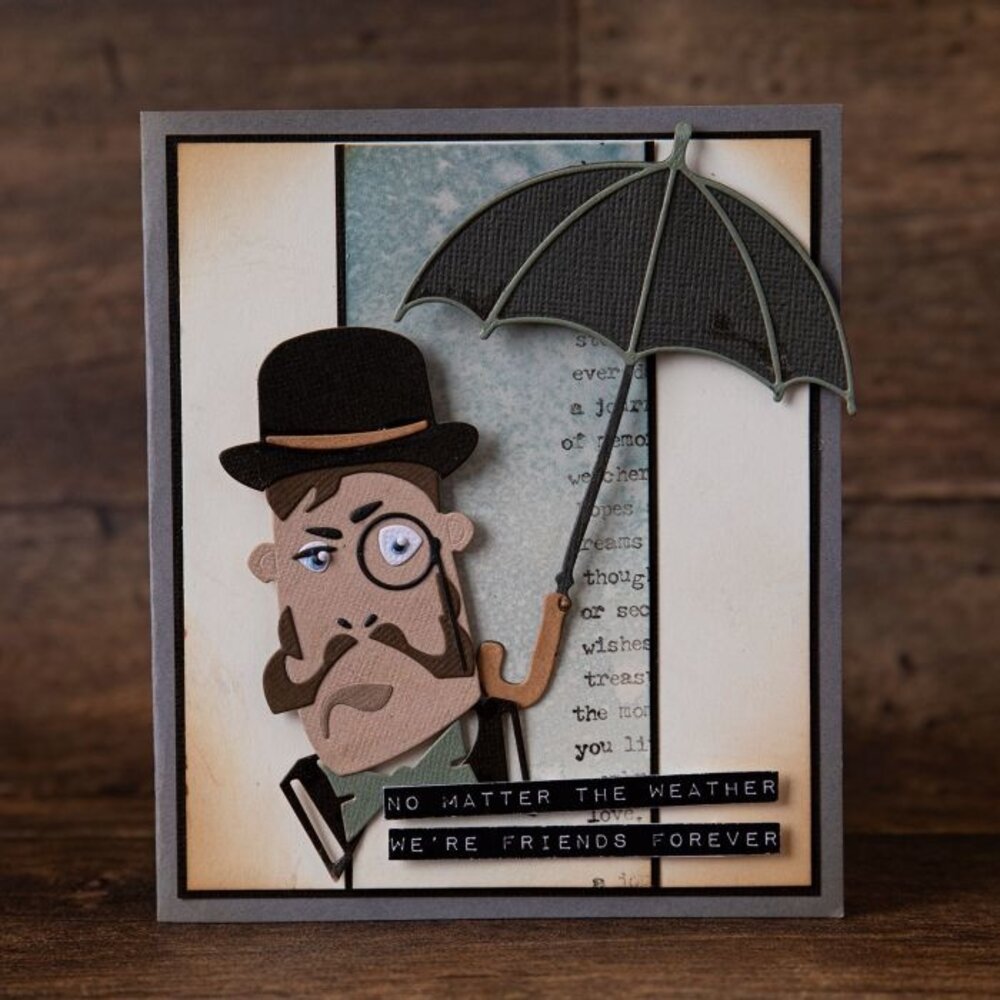 Sizzix Thinlits Alterations Die Set 14PK The Gent (665202)