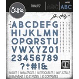 Sizzix Thinlits Alterations Die Set 80PK Alphanumeric Bold (665205)