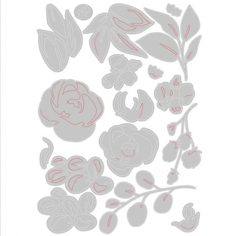 Sizzix Thinlits Alterations Die Set 17PK Bloom (665208)