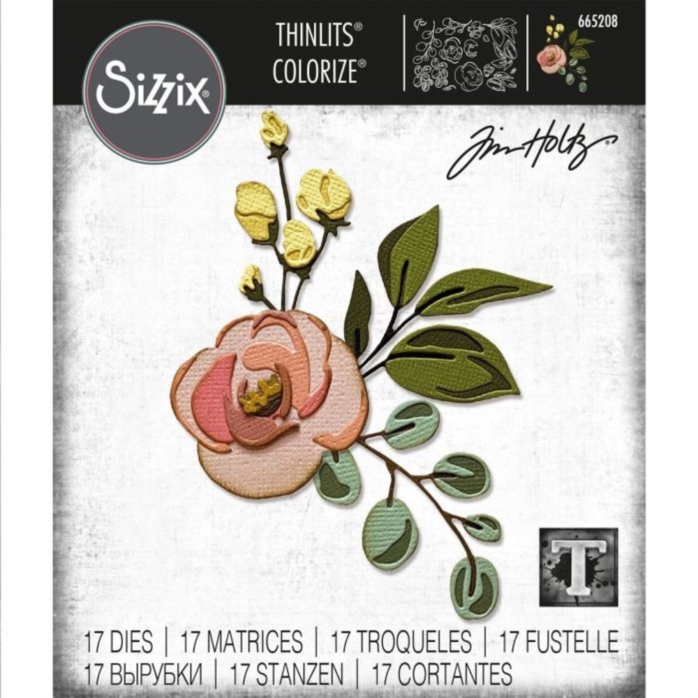 Sizzix Thinlits Alterations Die Set 17PK Bloom (665208)