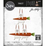 Sizzix Thinlits Alterations Die Set 11PK Carrot Bunny (665213)