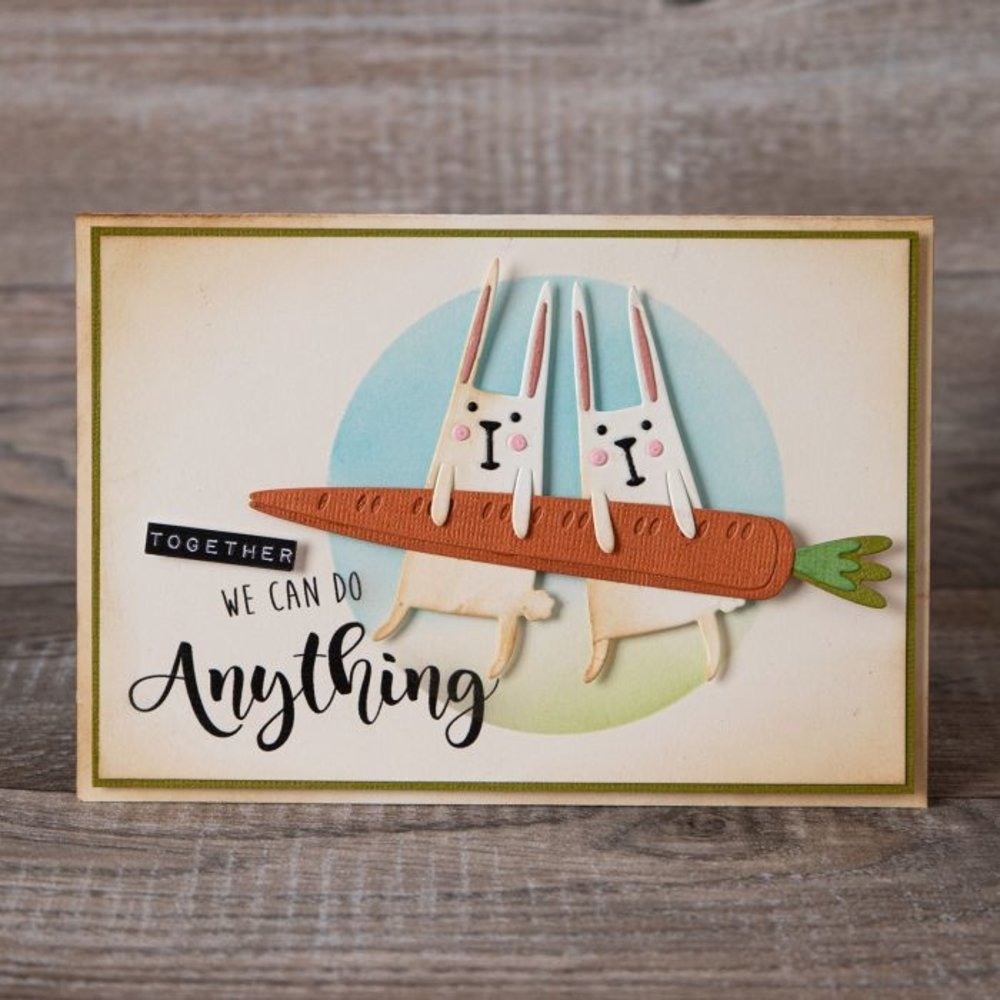 Sizzix Thinlits Alterations Die Set 11PK Carrot Bunny (665213)