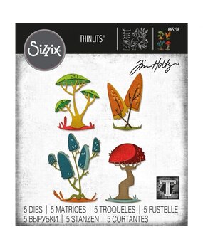 Sizzix Thinlits Alterations Die Set 5PK Funky Toadstools (665216) Sizzix Thinlits Alterations Die Set 5PK Funky Toadstools (665216)