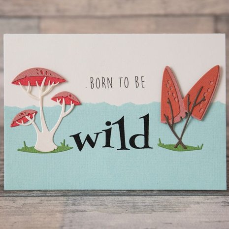 Sizzix Thinlits Alterations Die Set 5PK Funky Toadstools (665216)