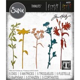 Sizzix Thinlits Alterations Die Set 5PK Wildflower Stems #3 (665221)