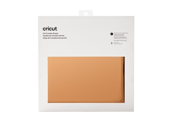Cricut Foil Transfer Sheets 12x12 Inch Rose Gold (8pcs) (2008720) Cricut Foil Transfer Sheets 12x12 Inch Rose Gold (8pcs) (2008720)