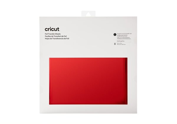 Cricut Foil Transfer Sheets 12x12 Inch Red (8pcs) (2008721) Cricut Foil Transfer Sheets 12x12 Inch Red (8pcs) (2008721)