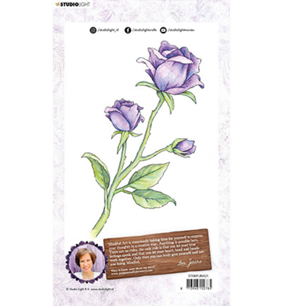 Studio Light JMA Clear Stamp Rose Time to Relax (STAMPJMA21) Studio Light JMA Clear Stamp Rose Time to Relax (STAMPJMA21)