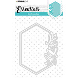 Studio Light Essentials Snijmal Small shape hexagon hearts (STENCILSL389)*