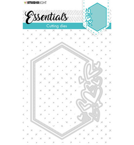 Studio Light Essentials Snijmal Small shape hexagon hearts (STENCILSL389) Studio Light Essentials Snijmal Small shape hexagon hearts (STENCILSL389)