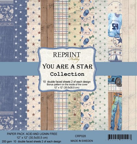 Reprint You are a Star Collection 12x12 Inch Paper Pack (CRP028)
