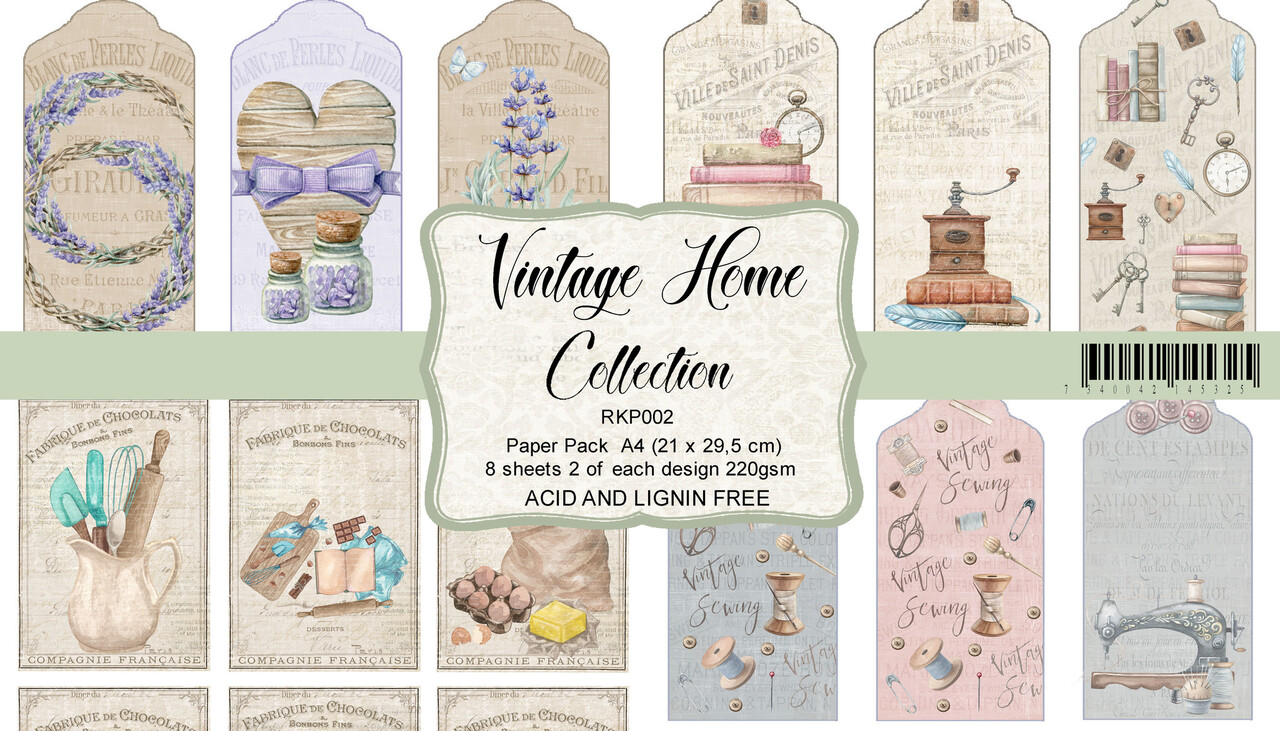 Reprint Vintage Home Collection Cutouts A4 Paper Pack (RKP002) Reprint Vintage Home Collection Cutouts A4 Paper Pack (RKP002)