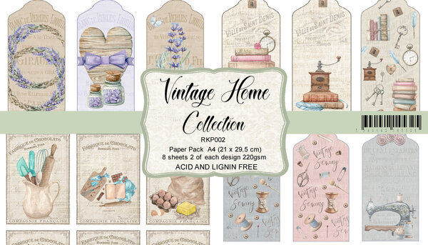 Reprint Vintage Home Collection Cutouts A4 Paper Pack (RKP002) Reprint Vintage Home Collection Cutouts A4 Paper Pack (RKP002)