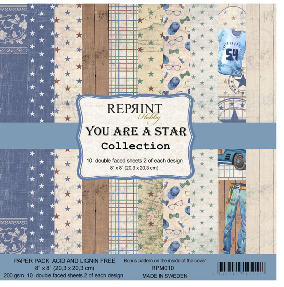 Reprint You are a Star Collection 8x8 Inch Paper Pack (RPM010) Reprint You are a Star Collection 8x8 Inch Paper Pack (RPM010)