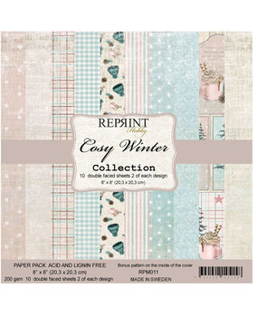 Reprint Cozy Winter Collection 8x8 Inch Paper Pack (RPM011)