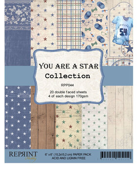 Reprint You are a Star Collection 6x6 Inch Paper Pack (RPP044) Reprint You are a Star Collection 6x6 Inch Paper Pack (RPP044)