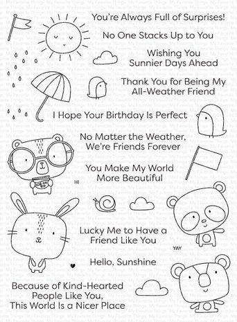 My Favorite Things Weather With You Clear Stamps (CS-550)