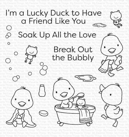 My Favorite Things Lucky Duck Clear Stamps (CS-553) My Favorite Things Lucky Duck Clear Stamps (CS-553)
