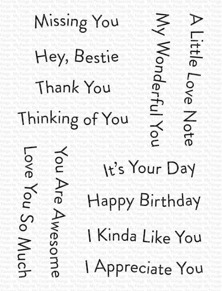 My Favorite Things Banner Day Sentiments Clear Stamps (CS-556) My Favorite Things Banner Day Sentiments Clear Stamps (CS-556)