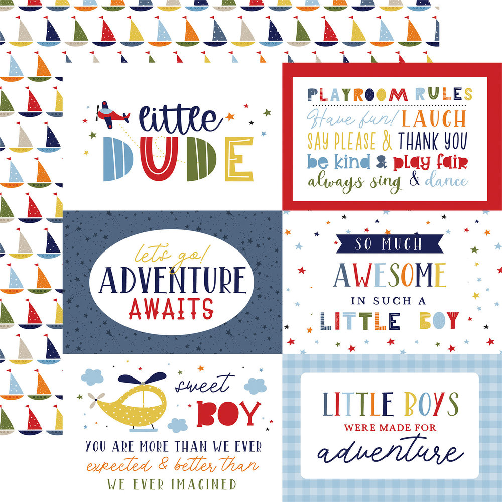 Echo Park Little Dreamer Boy 12x12 Inch Collection Kit (LDB238016) Echo Park Little Dreamer Boy 12x12 Inch Collection Kit (LDB238016)