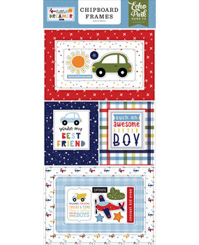 Echo Park Little Dreamer Boy 6x13 Inch Chipboard Frames (LDB238065)* Echo Park Little Dreamer Boy 6x13 Inch Chipboard Frames (LDB238065)*
